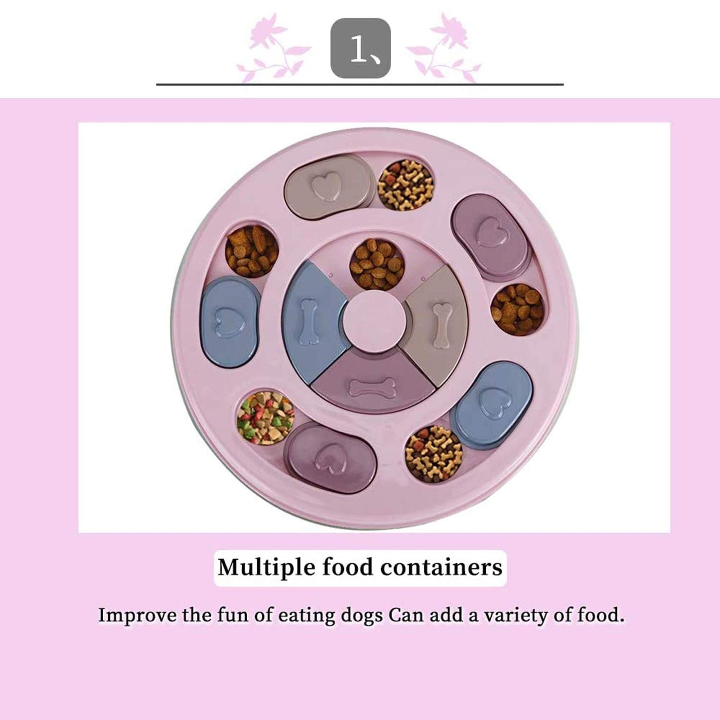 Interactive Dog Puzzle Slow Feeder Toy for Pets