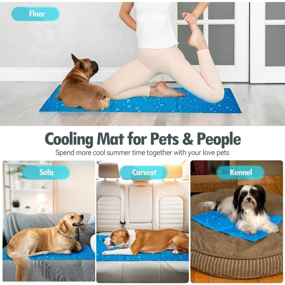 Cooling Gel Mat for Dog, Gel Cool Mat for Summer Days