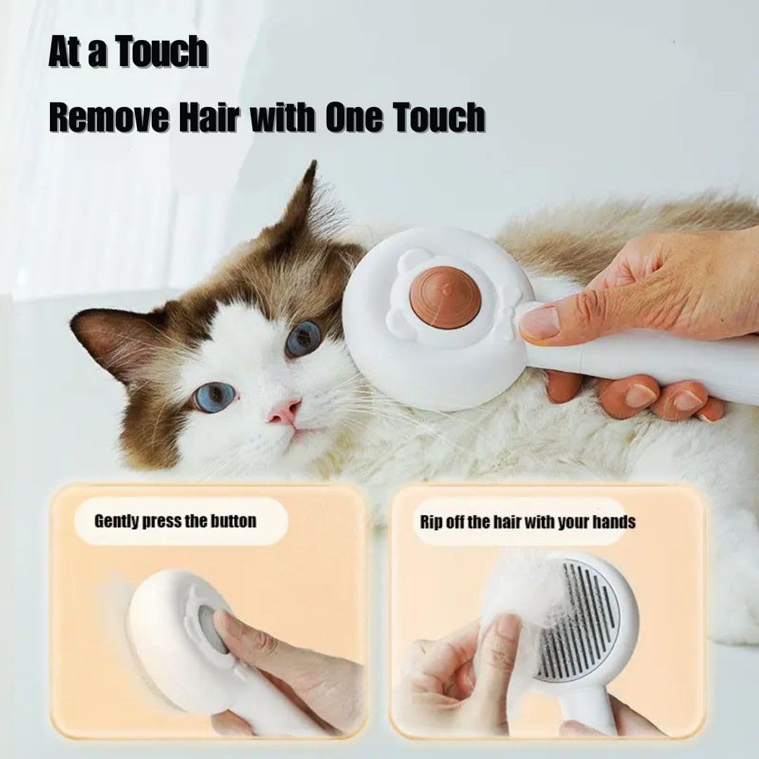 2-in-1 Pet Massage Brush & Nail Grinder - Low Noise Grooming Tool