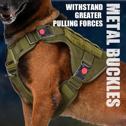 Tactical Dog Harness No-Pull Heavy Duty, Adjustable with Easy Handle (Large Size Dogs)