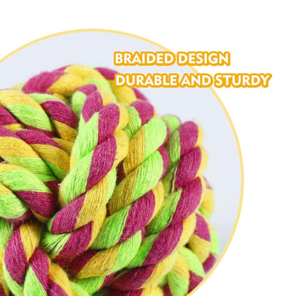 Rope Ball Toy, Tough Cotton Chew for Medium/Large Breeds